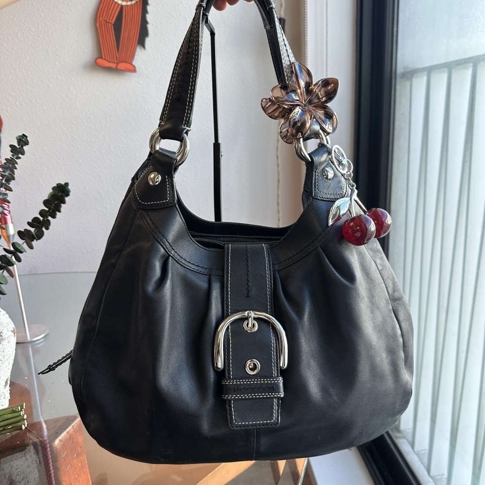 Coach Dark Brown Leather Patch - image 1